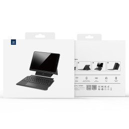 Dux Ducis DK serijos Bluetooth klaviatūros dėklas, skirtas Apple iPad Pro 12.9 (2020/ 2021/ 2022) – juodas