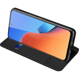 Dux Ducis Skin Pro ekologiškos odos dėklas, skirtas Xiaomi Redmi 12 / Redmi 12R - juodas