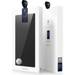 Dux Ducis Skin Pro ekologiškos odos dėklas, skirtas Xiaomi Redmi 12 / Redmi 12R - juodas