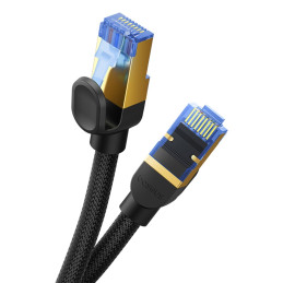 Baseus greito interneto kabelis RJ45 cat.7 10Gbps 2m pintas juodas