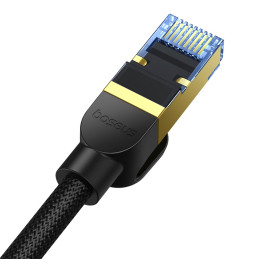 Baseus greito interneto kabelis RJ45 cat.7 10Gbps 2m pintas juodas
