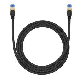 Baseus greitas interneto kabelis RJ45 cat.7 10Gbps 1,5m pintas juodas