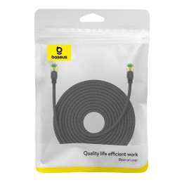 Baseus greitas RJ45 kat. 8 40Gbps 20m pinti juodi