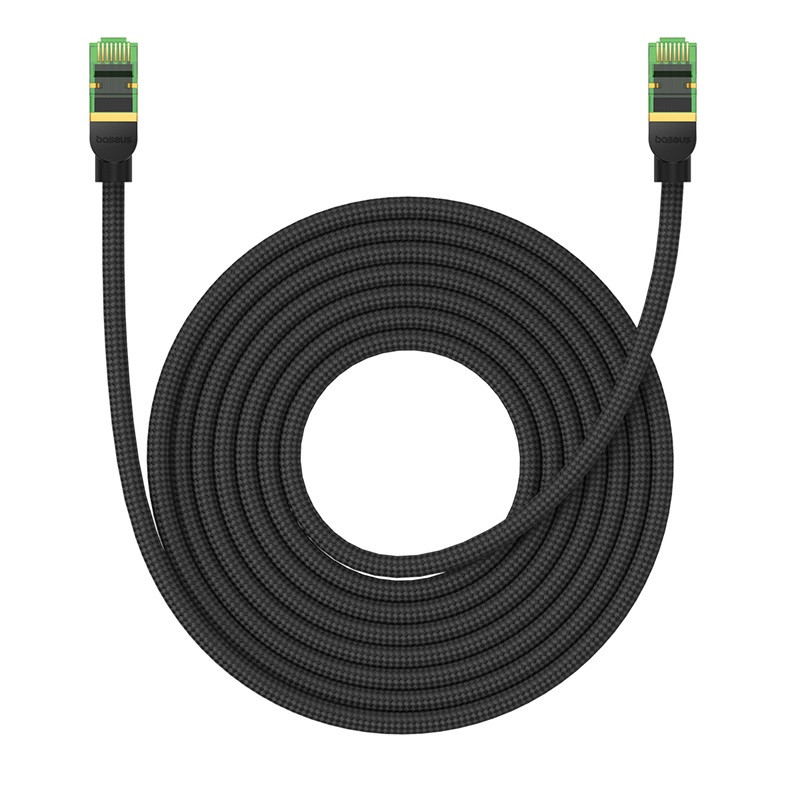Baseus greitas RJ45 kat. 8 40Gbps 8m pinti juodi
