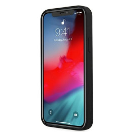 Guess Silicone Vintage dėklas, skirtas iPhone 12 Pro Max - juodai baltas