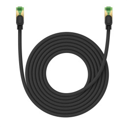 Baseus greitas tinklo kabelis RJ-45 cat.8 40Gbps 5m pintas - juodas