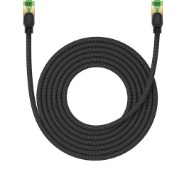Baseus greitas tinklo kabelis RJ-45 cat.8 40Gbps 5m pintas - juodas