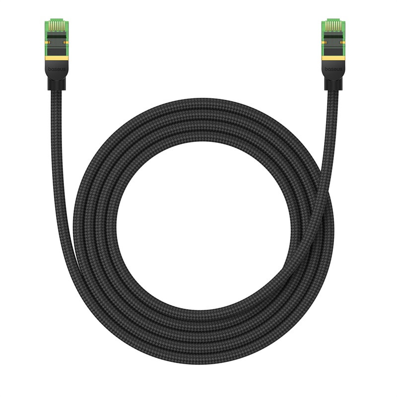Baseus greitas RJ45 kat. 8 40Gbps 2m pinti juodi