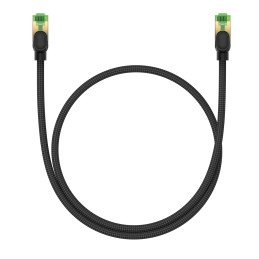 Baseus greitas RJ45 kat. 8 40Gbps 0,5m pinti juodi