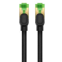 Baseus greitas RJ45 kat. 8 40Gbps 0,5m pinti juodi