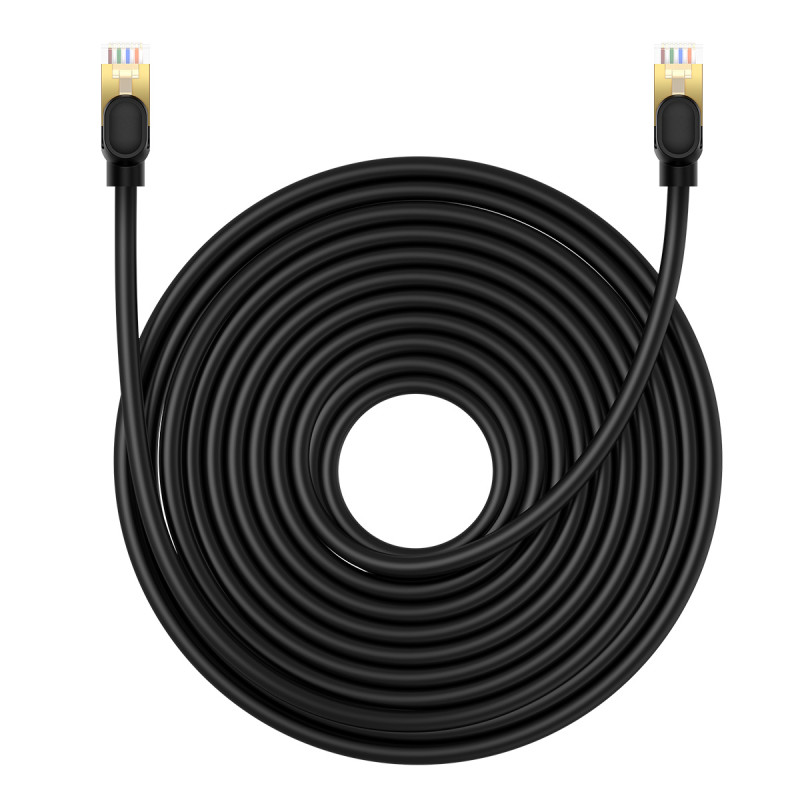 Baseus High Speed Cat 8 40 Gb/ s Ethernet kabelis 15 m - juodas