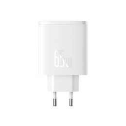 Baseus Cube Pro 65W GaN įkroviklis 2x USB-C USB-A - baltas