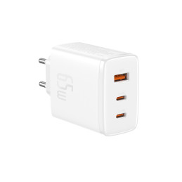Baseus Cube Pro 65W GaN įkroviklis 2x USB-C USB-A - baltas
