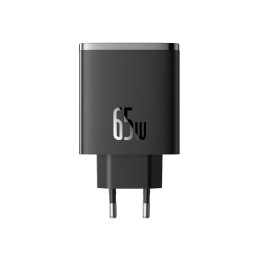 Baseus Cube Pro 65W GaN įkroviklis 2x USB-C USB-A - juodas