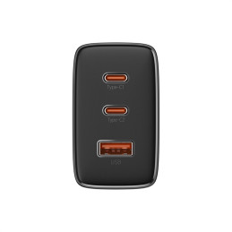 Baseus Cube Pro 65W GaN įkroviklis 2x USB-C USB-A - juodas