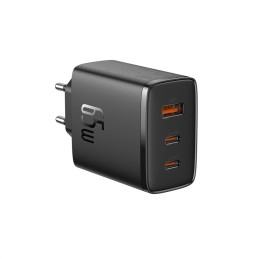 Baseus Cube Pro 65W GaN įkroviklis 2x USB-C USB-A - juodas