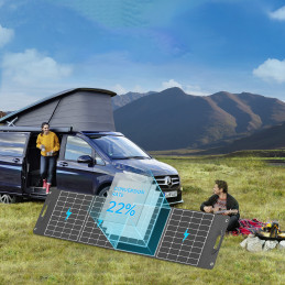400W Choetech SC017 saulės įkroviklis - juodas