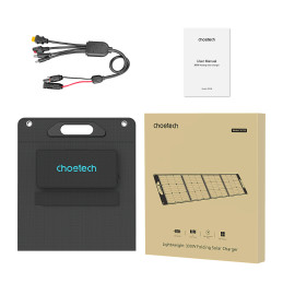 300W Choetech SC016 saulės įkroviklis - juodas