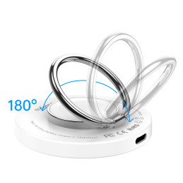Choetech T603-F MagSafe indukcinis įkroviklis su laikikliu - baltas