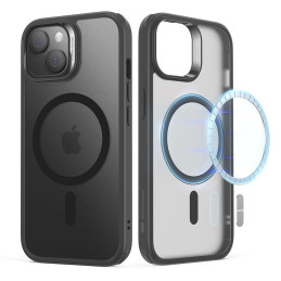 ESR Classic Hybrid Halolock dėklas su MagSafe iPhone 15 - matinė juoda