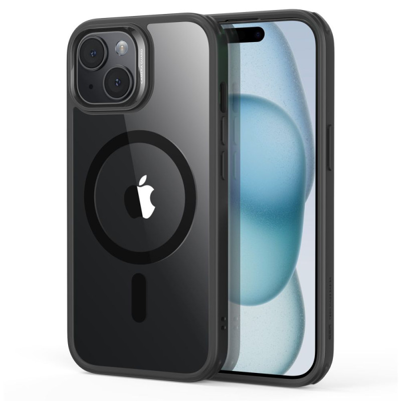 ESR Classic Hybrid Halolock MagSafe dėklas, skirtas iPhone 15 Plus – skaidrus ir juodas