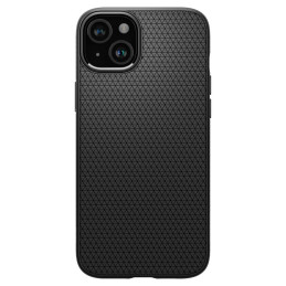 Spigen Liquid Air dėklas, skirtas iPhone 15 - matinė juoda