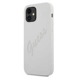 Guess Script Vintage dėklas iPhone 12 mini - kreminis
