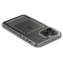 Spigen Crystal Slot dėklas, skirtas iPhone 15 Pro Max - skaidrus