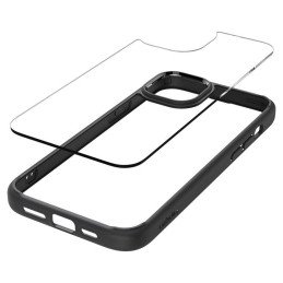 Spigen Crystal Hybrid dėklas iPhone 15 Plus - skaidrus ir juodas