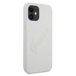 Guess Script Vintage dėklas iPhone 12 mini - kreminis