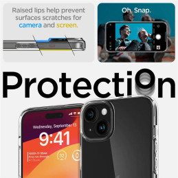 Spigen Crystal Flex dėklas iPhone 15 Plus - skaidrus