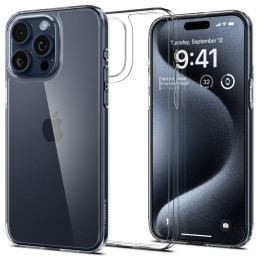 Spigen Airskin Hybrid dėklas iPhone 15 Pro - skaidrus
