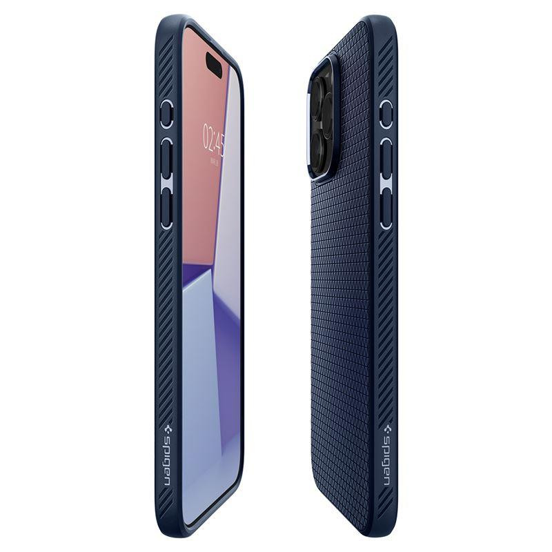 Spigen Liquid Air dėklas, skirtas iPhone 15 Pro Max - mėlynas