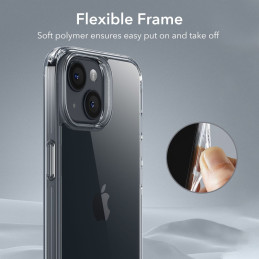 ESR Ice Shield dėklas iPhone 15 Plus - skaidrus