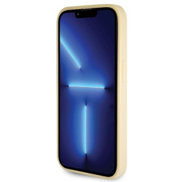 Guess Glitter Script Big 4G dėklas, skirtas iPhone 14 Pro - auksinis