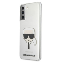 Karl Lagerfeld Karl& 39 s Head dėklas, skirtas Samsung Galaxy S21+ - skaidrus