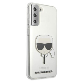 Karl Lagerfeld Karl& 39 s Head dėklas, skirtas Samsung Galaxy S21+ - skaidrus