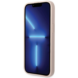 Guess 4G Big Metal Logo dėklas, skirtas iPhone 15 Plus - rožinis