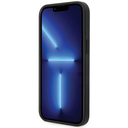 Guess 4G Big Metal Logo dėklas, skirtas iPhone 15 - pilkas