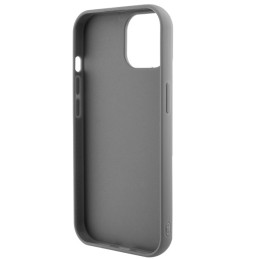 Guess Sequin Script Metalinis dėklas iPhone 15 - sidabrinis