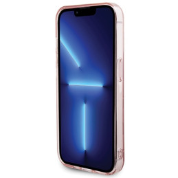 Karl Lagerfeld Monogram Choupette dėklas iPhone 15 Pro Max - rožinis