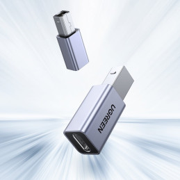 Ugreen USB Type C – USB Type B adapteris pilkas (US382)
