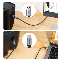 Ugreen USB Type C – USB Type B adapteris pilkas (US382)