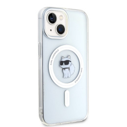 Karl Lagerfeld IML Choupette MagSafe dėklas iPhone 15 - skaidrus