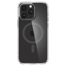 Spigen Ultra Hybrid Mag Dėklas su MagSafe, skirtas iPhone 15 Pro – skaidri pilka