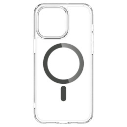 Spigen Ultra Hybrid Mag Dėklas su MagSafe, skirtas iPhone 15 Pro – skaidri pilka
