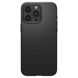 Spigen Liquid Air dėklas iPhone 15 Pro - matinės juodos spalvos