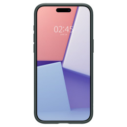 Spigen Liquid Air dėklas iPhone 15 Pro Max - tamsiai žalias