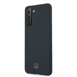 Mercedes Silicone Line dėklas Samsung Galaxy S21+ - mėlynas