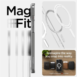 Spigen Crystal Hybrid MagSafe dėklas iPhone 15 Plus - skaidrus